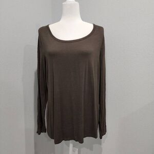 Maurices 24/7 Green 3/4 Sleeve Crew Neck Casual Tee XL Women’s